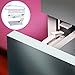 Hipiwe Baby Safety Drawer Locks, Cabinet and Cupboard Latches, Childproof Safety Catches, 8 Pack, White