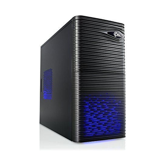 CSL PC Sprint 5867 (Quad) - AMD A8-7600 4x 3100 MHz, 8 GB RAM, 240 GB SSD, Radeon R7 Grafik, DVD-RW, CardReader, Gigabit LAN, USB 3.1