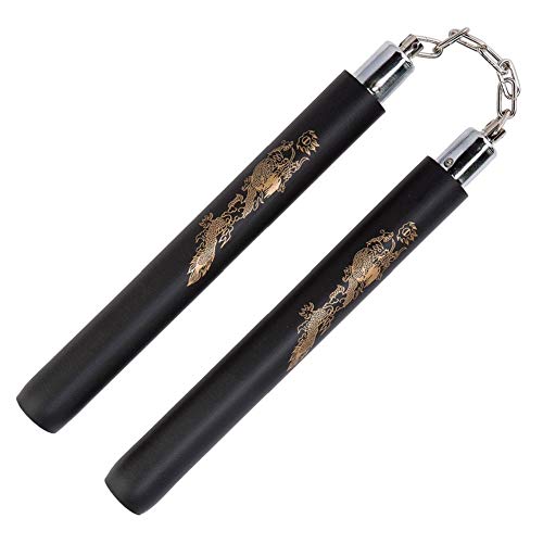Hotmall Arts Martiaux Mousse Nunchaku Rembourré Entraînement Pratique Nunchucks pour Enfants Débutants, 11.8pouces / 30cm