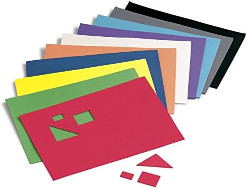 Faibo 218768 - Blister of 10 Eva Foam sheets 20 x 30 cm format, assorted colours