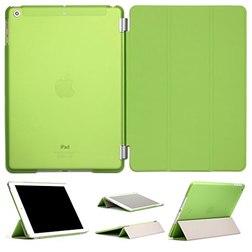Original Urcover® iPad Air 2 ( 2014 Version - 6.Generation) Smart Cover Case Etui Schutz Hülle mit Sleep/Wake & Ständer Funktion inkl. Displayschutzfolie und weiteres Zubehör - Grün