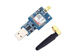 ARCELI Module radio USB GSM GPRS quadribande 850/900/1800/1900MHz T Puce USB réseau 2G Transfert de données SMS avec antenne