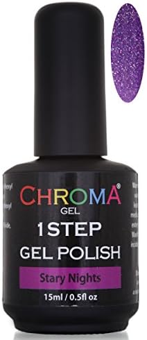 Chroma Gel Stary Nights 1 Step UV and LED Gel Polish 15ml Gel Nail Polish
