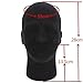 LuckyFine Male Black Styrofoam Foam Mannequin Manikin Head Model Glasses Wig Display Stand