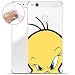 Produktbild finoo | Huawei P10 Lite Weiche flexible lizensierte Silikon-Handy-Hülle | Transparente TPU Cover Schale mit Looney Tunes Motiv | Tasche Case mit Ultra Slim Rundum-schutz | Tweety Close Up