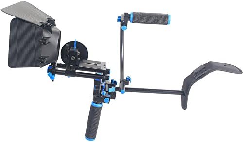 YELANGU D110 DSLR Camera Movie Equipment Shoulder Rig Kit With Matte Box + Follow Focus