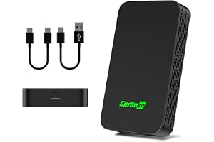CarlinKit 5.0 trådlös CarPlay/Android Auto 2Air adapter, konvertera trådbunden till trådlös CarPlay och Android Auto, stöder