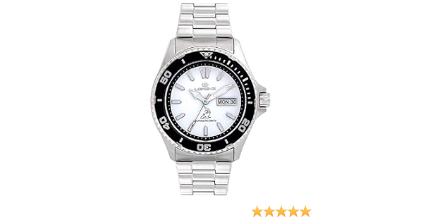 Lorenz Orologio Uomo Automatico Bianco 20ATM : Amazon.it: Orologi