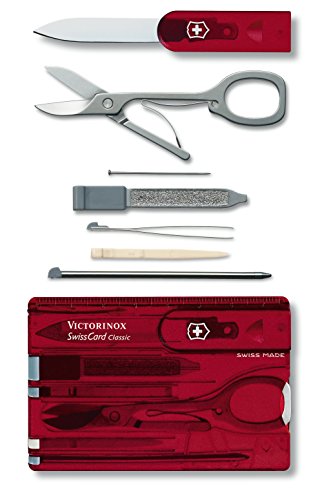 Victorinox Multitool SwissCard Rubin transparent in Blister 0.7100.TB1 - 2