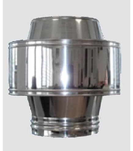 Comignolo Antivento A Botte - Acciaio INOX 304, Base Tonda DN 250, Per Camino