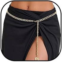 Zookey Chaîne De Corps Bohème Strass Multicouche - Ceinture Taille Argentée Pour Femme
