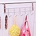 Produktbild FairytaleMM 1 Stück 5 Haken Edelstahl Kleiderhaken Tür Badezimmer Küchenschrank Zeichnen Schlafzimmer Handtuchhalter hängende Schleife Organizer, Silber