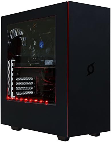 StormForce Hurricane Gaming Desktop PC - (Black) - (Intel Core i5-6400 2.7 GHz, 16 GB RAM, 2 TB HDD, 128 GB SSD, NVIDIA GeForce GTX 1080 Dedicated Graphics,Wi-Fi, Windows 10)