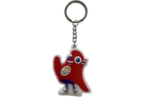 PARIS 2024 Olympic and Paralympic Games Official Collection Mascot Keyring, Multicolored, One size
