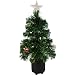 Produktbild My-goodbuy24 Weihnachtsbaum Künstlicher Tannenbaum Christbaum beleuchtet 60cm - grün - mit Glasfaser - Farbwechsler - 60 Flexible Zweigen - Stern Ornamenten - 9 Verschiedene Lichteffekte