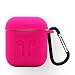 Produktbild Tasche Hüllen Schutzhülle - Case Cover Silicone 4-in-1 staubdicht stoßfeste Lade mit Haken, schlüsselbund und Anti-Lost Rose für Apple AirPods