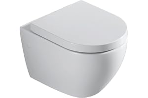 VEREG VEROSAN Wand-WC Set RIVO, spülrandlos, inkl. WC-Sitz, weiß