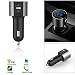Produktbild KFZ Bluetooth FM Transmitter, Siswong Auto Wireless Audio Freisprecheinrichtung Receiver Kit Radio Adapter mit 5V / 3.4A USB Car Charger Unterstützung USB Flash Driver (Schwarz)