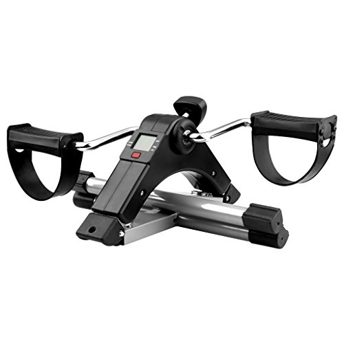 finether Pedaltrainer Mini Heimtrainer für Arme und Beine, LCD Display, zusammenklappbar - 7