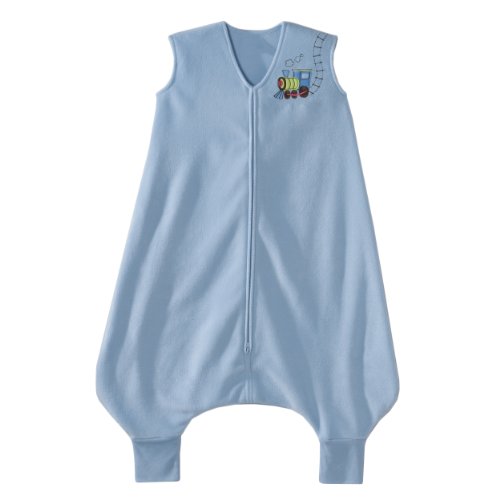 Halo Innovations Early Walker Wearable Blanket Fleece (Large, Blue Train)