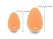 Minifamily® 1 Pcs Orange Supper Micro Mini Size Water drop Beauty Flawless Makeup Blender Comestic Sponge Puff for Professional Detail Special Part Eyebrow Make Up