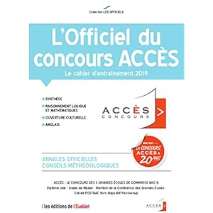l'Officiel du concours Accès 2019