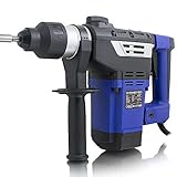 Drehzahl 750 U/min BITUXX® Bohrhammer Schlagbohrer 1800W Schlagbohrmaschine Abbruchhammer Meißelhammer SDS-Plus + 6 Joule 1800W 4100S/min 2x Meißel