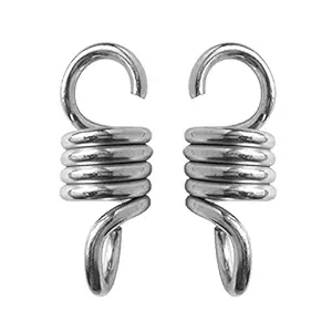 Segolike 2 Pieces Extension Steel Spring Suspension Hook Hanger for Garden Swing Chair Hammock Chair