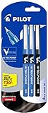 Pilot V5 Liquid Ink Roller Ball Pen - 2 Blue + 1 Black