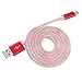 Produktbild Homyl USB-Typ-C-Ladekabel, Leuchten Telefon Tablets Schnelles Ladegerät Cord 3.28Ft Extra Lange - Rot