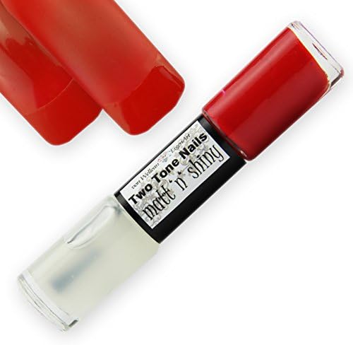 EigenArt Nail Polish Two Tone Matt'n'Shiny Set - lucious red