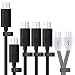 Produktbild Royal Flag 6-teiliger Premium-Kabelsatz MicroUSB auf USB 2.0 zum Laden und Synchronisieren,Passend für alle Android-Smartphones (Samsung, HTC, LG, Sony, Blackberry, etc.), Tablets, Musikplayer, Lautsprecher, E-Books sowie andere Geräte mit MicroUSB-Anschluss
