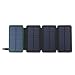 Produktbild FLOUREON Powerbank Ladegerät mit LED 10000mAh tragbar mit Solar Panel Dual USB für Handy iPhone iPad Samsung Galaxy HTC LG Android Bluetooth usw Schwarz und Grün