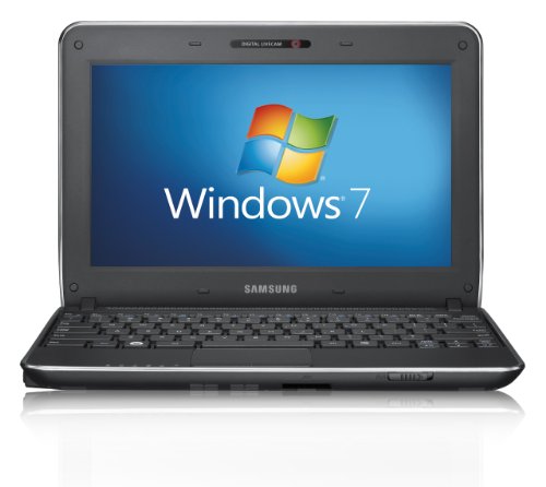Samsung N210 Plus 10 1 inch netbook  Intel Atom N450 1 66GHz  1Gb  250Gb  WLAN  Webcam  Up to 10hrs battery life  Windows 7 Starter  - Black