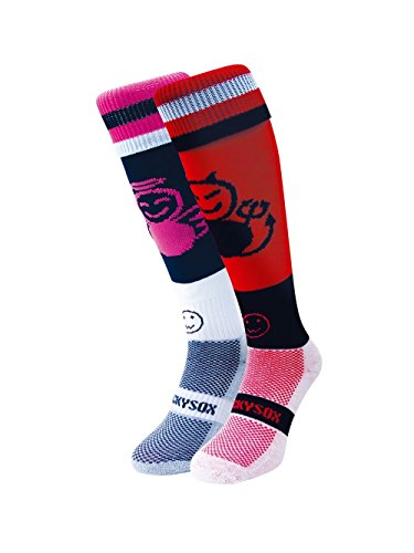 Wacky Sox Ángel y Diablo calcetines de los deportes Adult Shoe Size 7-11