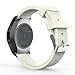 Price comparison product image Gear S2 Classic Watch Band, MoKo Soft Silicone Replacement Sport Band for Samsung Gear S2 Classic SM-R732 / R735 / Moto 360 2nd (Men's 42mm 2015) & Ticwatch 2, Antique WHITE (NOT FIT Gear S2 & Fit2)