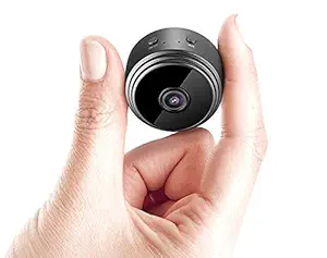 SPY 360 WiFi Wireless IP HD 1080P Mini Portable Home Security Spy Camera, Nana Camera with Indoor Video Recorder, Small Night Vision/Motion Activated Camcorder