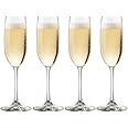 Ash & Roh® Stylish Wine Glass,Compatible as Champagne Glass with Stem Stylish and Unique Wine Glass, Long Champ 170 ML (4 Pack)