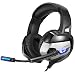 Produktbild PUNICOK PS4 headset gaming Kopfhörer mit Rauschunterdrückung Mikrofon 3.5mm On Ear Surround Sound Ohrhörer für PS4 Xbox One PC Laptop Tablet Mobile