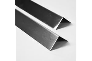 DISPLAYPRO Brushed Stainless Steel Metal Wall Angle Corner Protector 40x40mm (700mm)