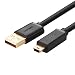 Produktbild UGREEN Mini USB Kabel, 1.5m USB 2.0 A Stecker auf Mini B Stecker Ladekabel Datenkabel für GoPro Actionkameras, externe Festplatte, Gamecontroller, Drucker usw, Schwarz