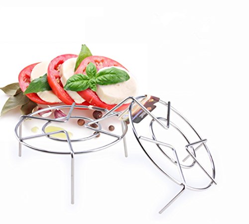 newshopping Dampf Rack Dämpfkorb Edelstahl Metall Multifunktions-Küche Gadget Style 2 - 4