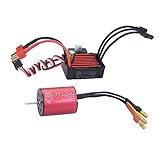 Material: Aluminium Hellery Motor Und Bürstenloser Drehzahlregler Esc Für RC Modellautos Im Maßstab 1:18, 1/16