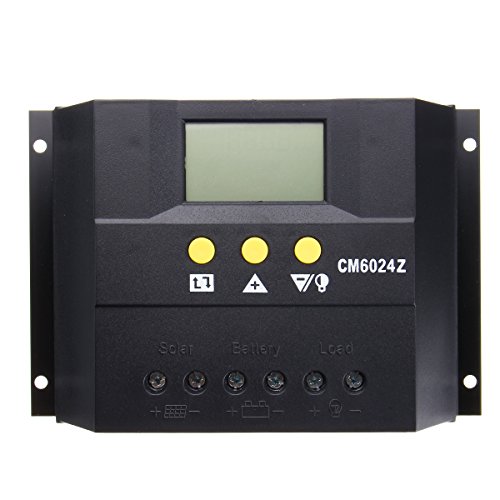 Tutoy 60A 12V-24V Lcd Display Auto Pwm Controller Solar Panel Regulator Charge Controller Battery