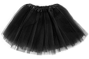 Ruiuzioong Falda de Tul para niñas Falda de tutú Minifalda Vestido de Baile Faldas de tutú elásticas Falda de Ballet para Fiesta Baile