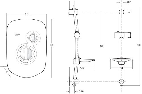 Triton Carino Elektrische Dusche, RECARI08WH - 7