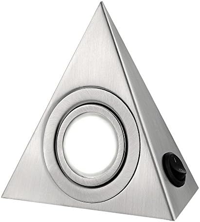 everso Kitchen Under Cabinet Triangle LED Light Stainless Steel Downlight Cool Whie