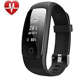 Fitness Tracker,Yamay Activity Tracker Watch with Heart Rate Monitor Fitness Watch Waterproof IP67 Smart Bracelet Full Touch Screen Smartwatch Wristband Bluetooth Pedometer with Stop watch /Weather Forecast / 14 training modes / Calls/ SMS/SNS/ Sedentary Alert for Android and iOS Smartphones