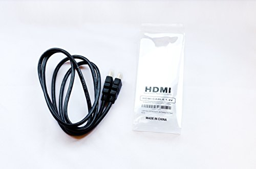 1,5 Mt Premium HDMI Kabel 1.4 V 3D High Speed Ultra HD Auflösung Full HD 1080P Blei 150 cm Qualität High Definition Multimedia Interface in Blister Verpackung vergoldet 1,5 Mt - 4