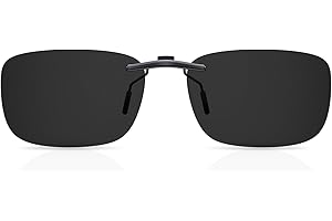 Goiteia kids clip on sunglasses over prescription glasses,Polarised Clip-on Sunglasses for Boys Girls,Compact Fit,Non Flip Up